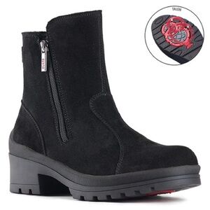 Olang Canada Mina Winter Boots With Grips 39 8 Folding Cleats Winter Suede Black